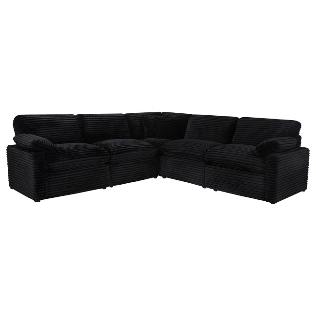 Collins Black 5-Piece Modular Power Reclining Sectional