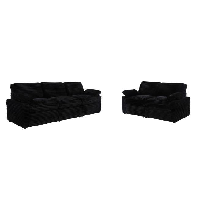 Collins Black Power Reclining Living Room Set