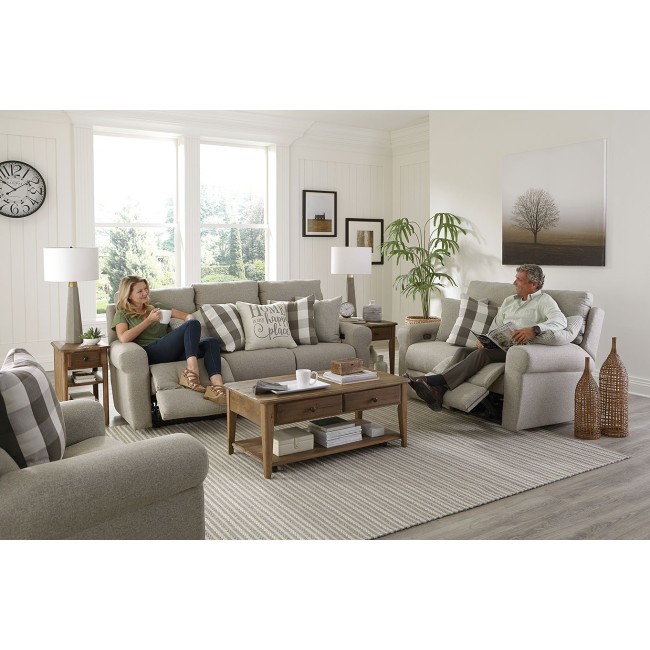 Westport Power Lay Flat Reclining Living Room Set (Metal)