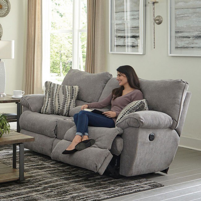 Catnapper reclining outlet loveseat with console