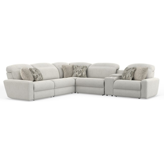 Terrence Chalk 6-Piece Power Reclining Sectional w/ Adjustable Headrests