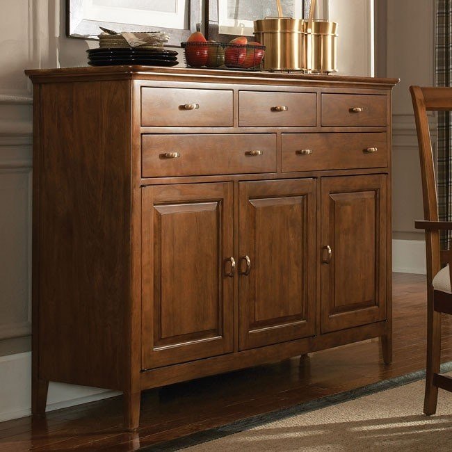 Cherry wood buffet cabinet cheap
