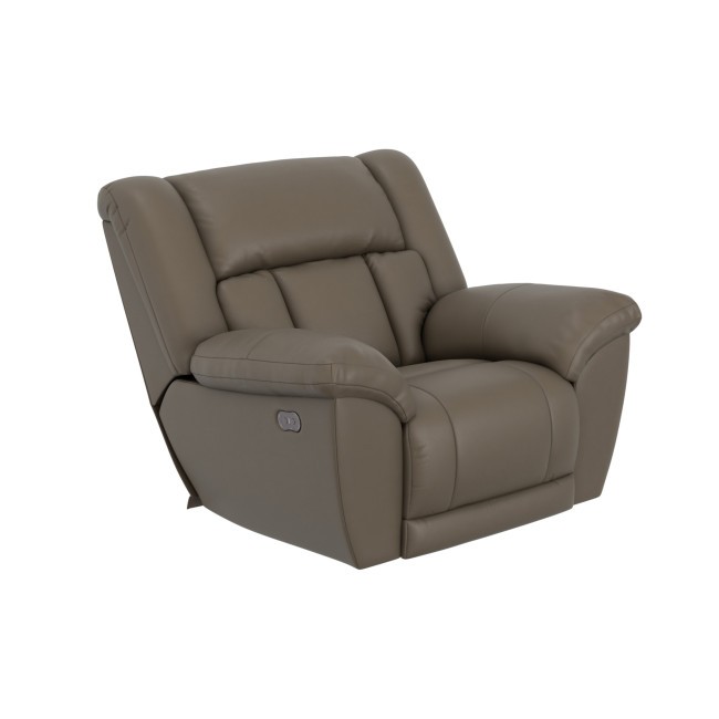 Sentinel Taupe Power Lay Flat Recliner