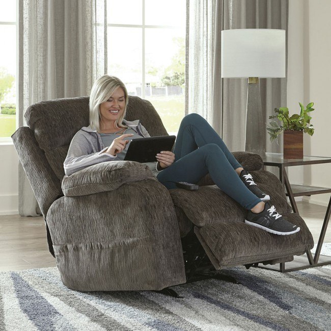 Ashley furniture heated new arrivals recliner