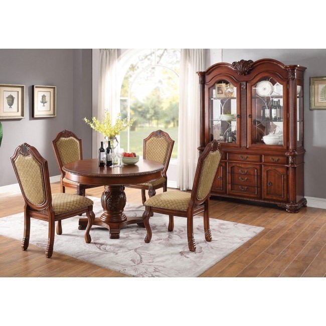 Cherry wood dining room table and chairs shop