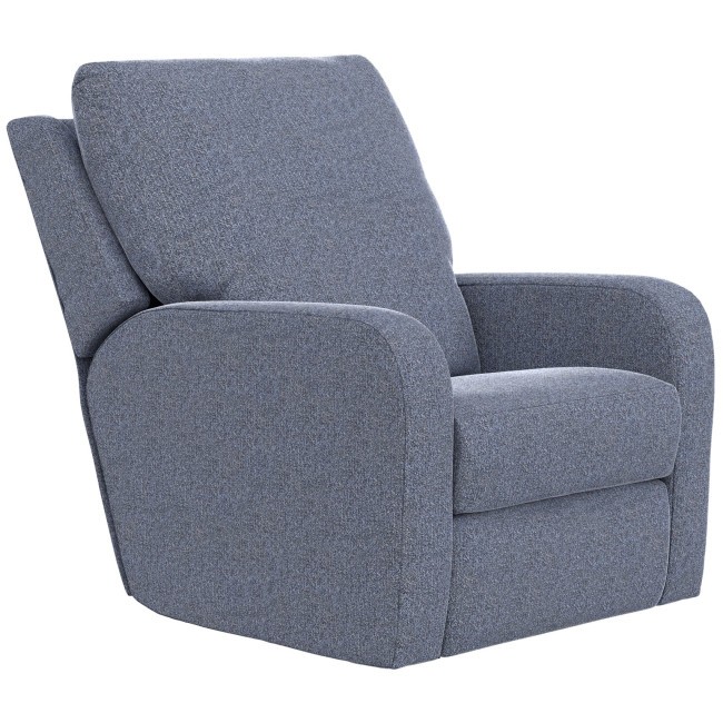 Lullaby Denim Power Auto-Glide Recliner w/ Power Headrest
