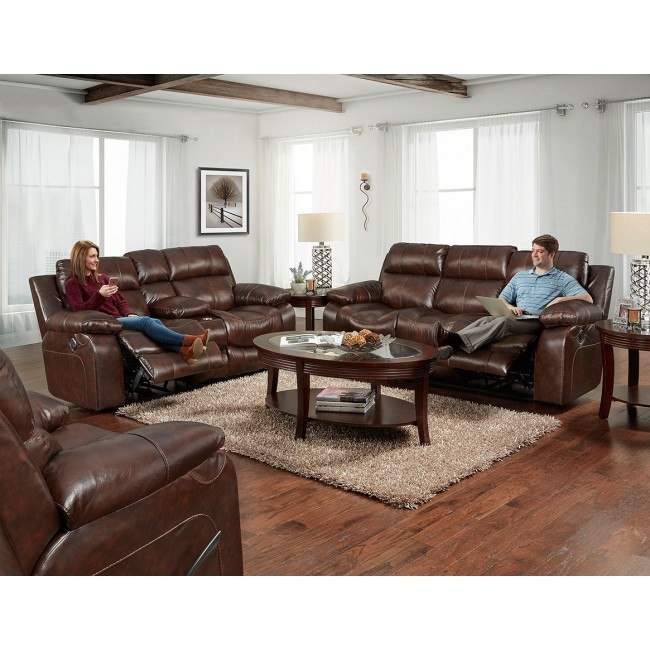 Positano Reclining Living Room Set (Cocoa)