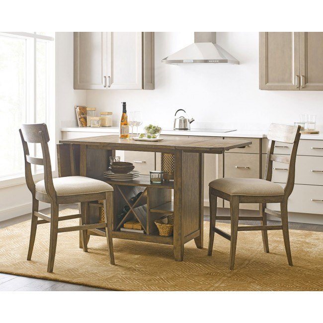 Kitchen island sales cart with chairs