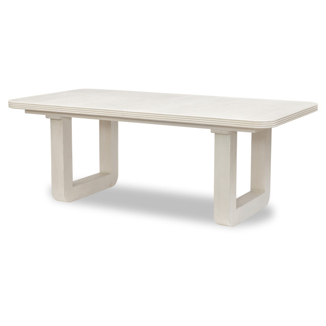 Maren Fresh Canvas Double Pedestal Dining Table