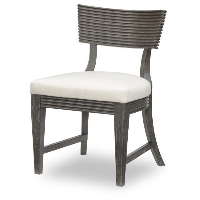 Maren Truffle Fluted Curved Back Side Chair (Set of 2)