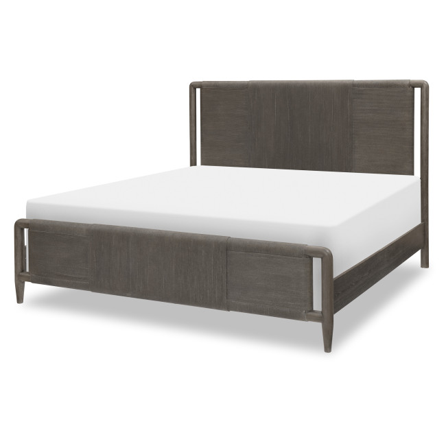 Maren Truffle Woven Panel Bed