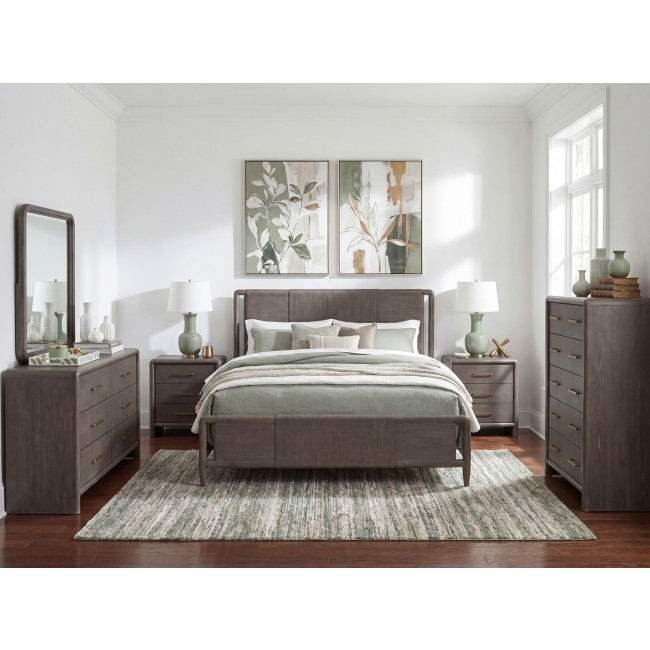 Maren Truffle Woven Panel Bedroom Set