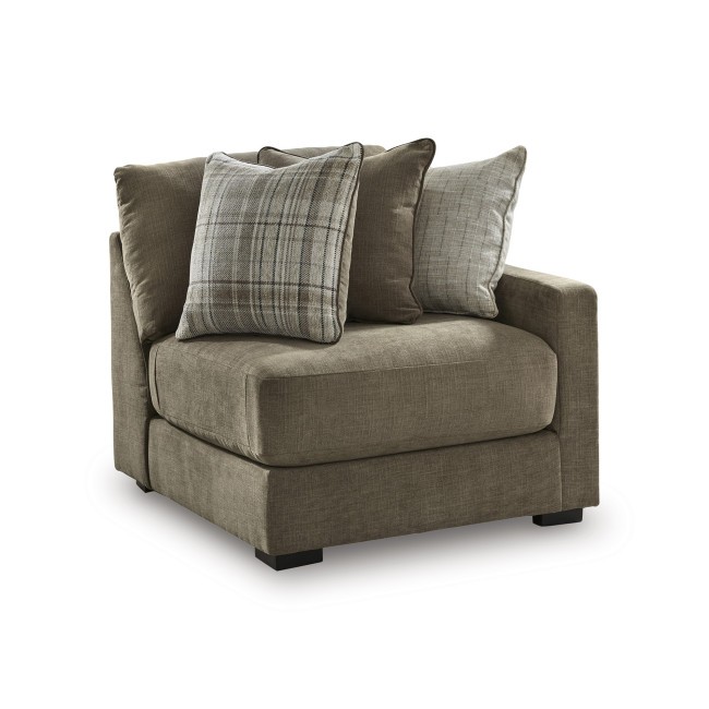 Camellia-Court Coffee Right-Arm Facing Corner Chair