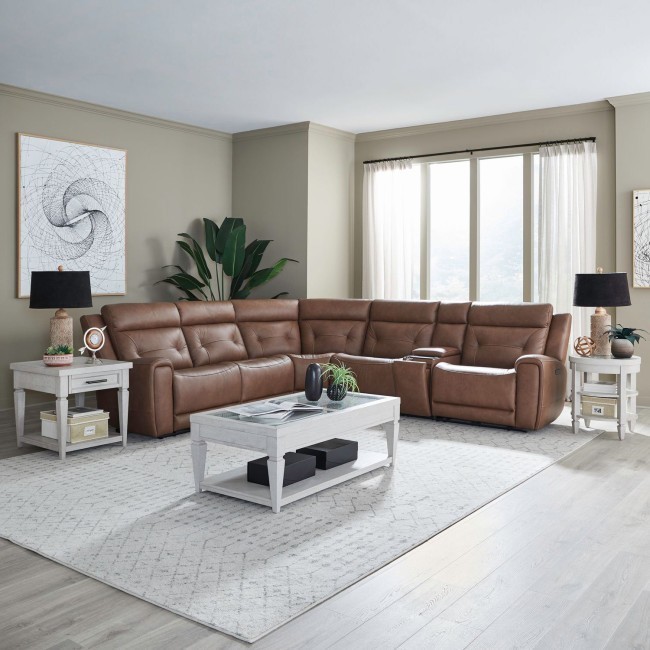 Beckham Dual Zero Gravity Power Reclining Modular Sectional Set