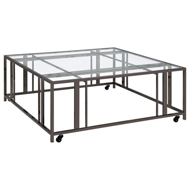 Adri Castered Coffee Table (Black Nickel)