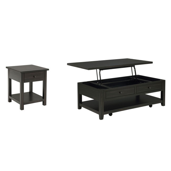 Payne Distressed Java Lift Top Occasional Table Set