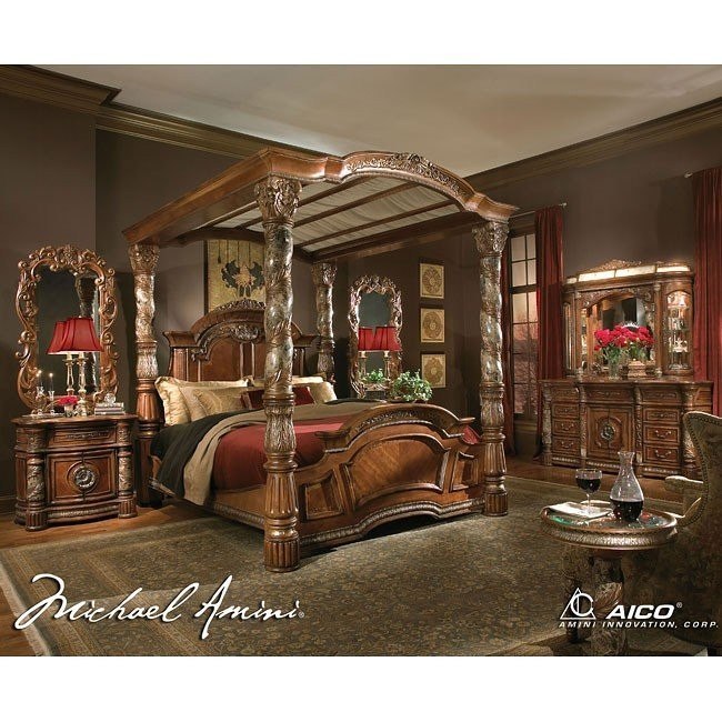 King size clearance canopy bedroom sets