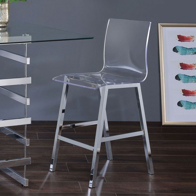 Nadie Counter Height Chair Set Of 2 Acme Furniture Furniture Cart