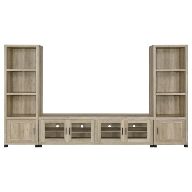 Sachin Distressed Pine Entertainment Center