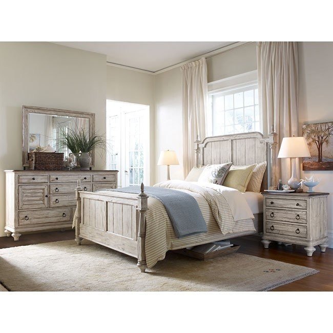 Weatherford Westland Low Post Bedroom Set Cornsilk Kincaid Furniture 1 Reviews Furniture Cart