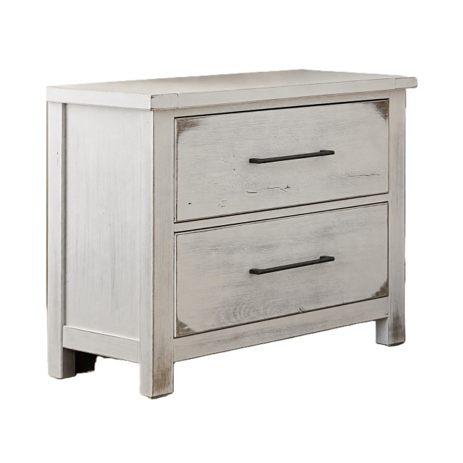 Dovetail Weathered Ivory Nightstand