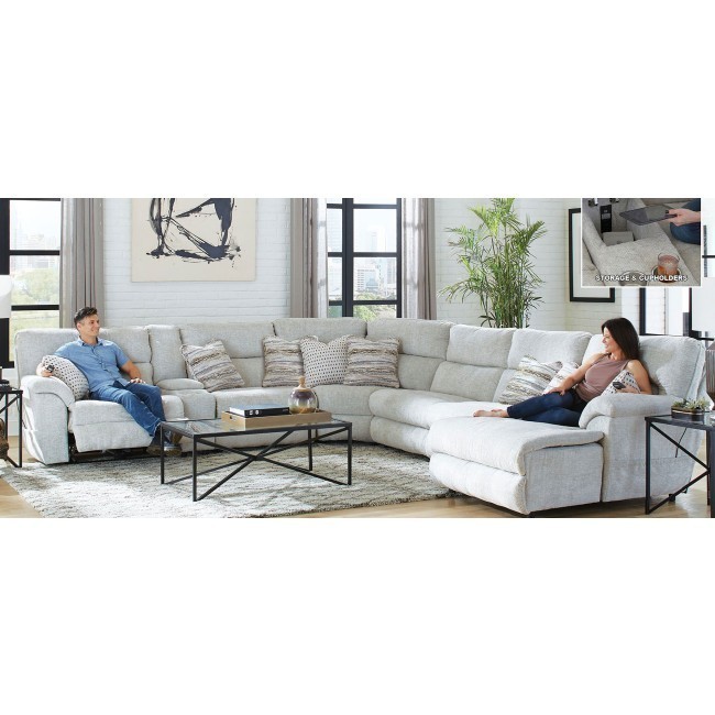 Escape Modular Power Reclining Sectional W CR3 Therapeutic