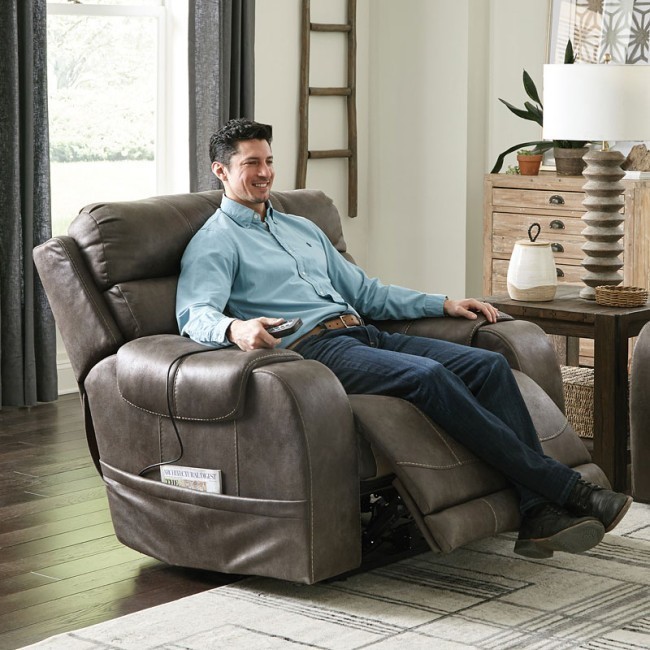 Walnew manual wall hugger recliner with massage top