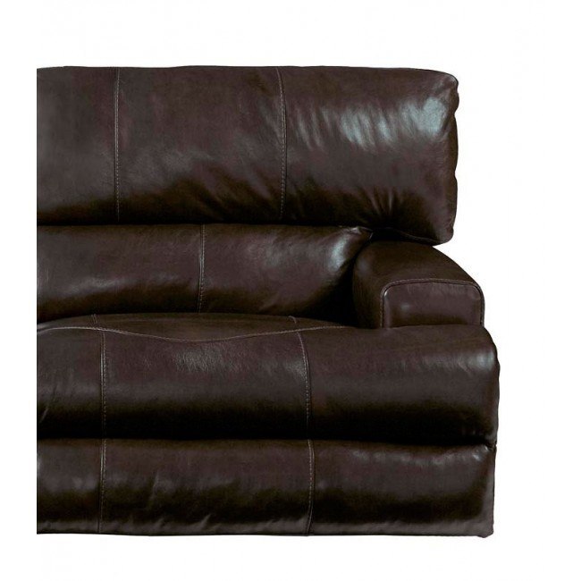 Wembley Power Lay Flat Recliner w/ Power Headrest and Lumbar (Chocolate)