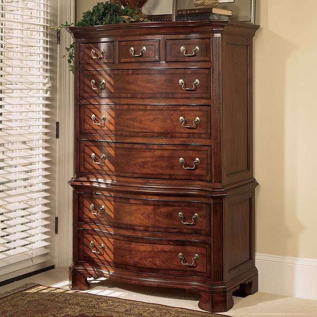 American Drew 6段チェスト USA 英国ヴィンテージ chest Cherry Grove Chest On Chest American Drew | Furniture Cart