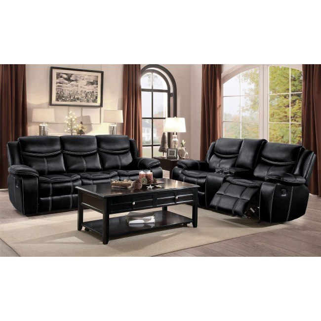 Black reclining living room set new arrivals