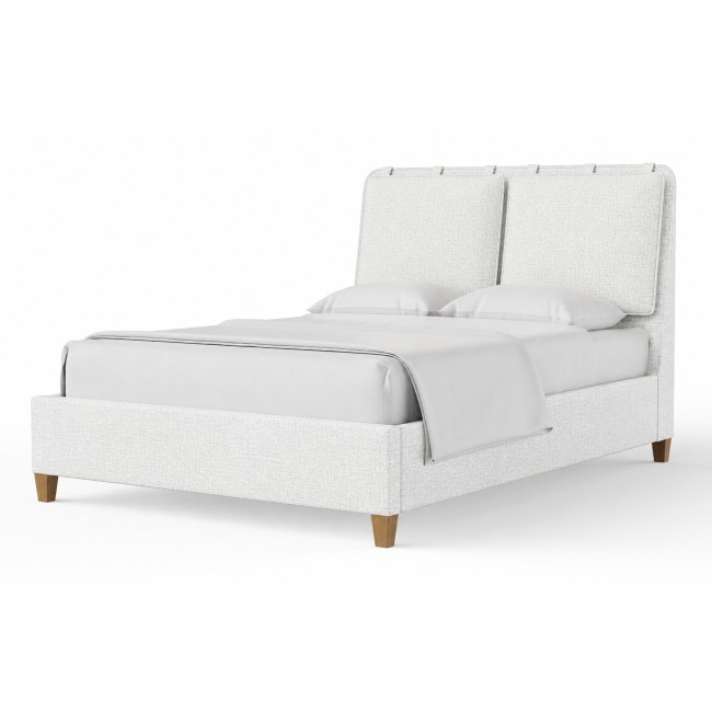 Nordhaven Two Tone Upholstered Bed in Pure White