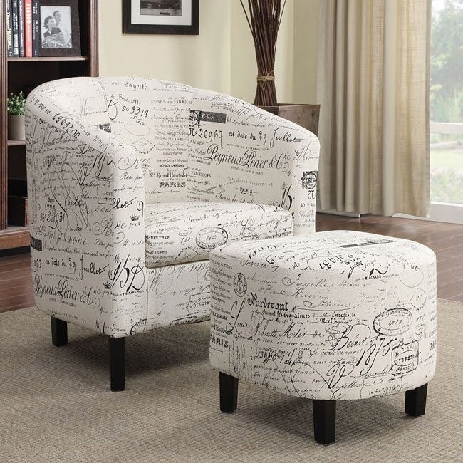 Script accent best sale chair