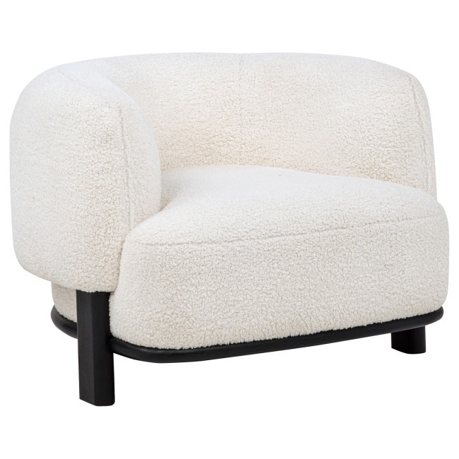 Lawler Ivory and Black Accent Chair