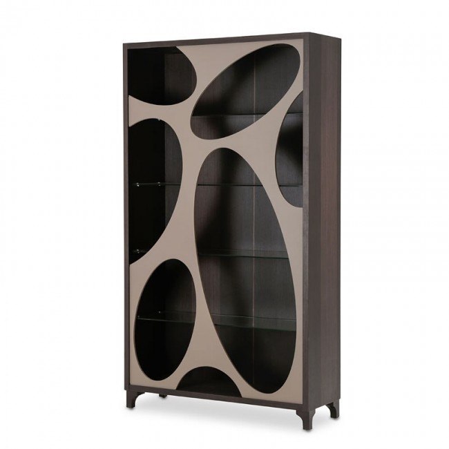 21 Cosmopolitan Curio Side Cabinet (Taupe)