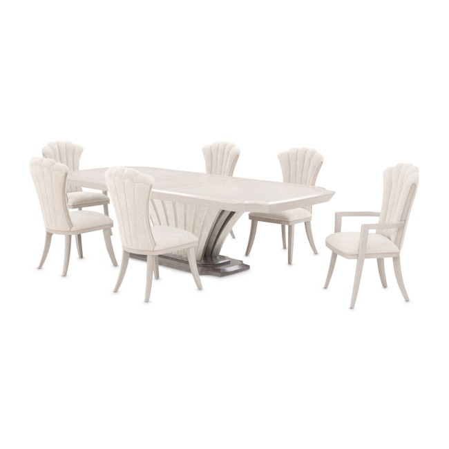Fantosini Silver Rectangular Dining Room Set