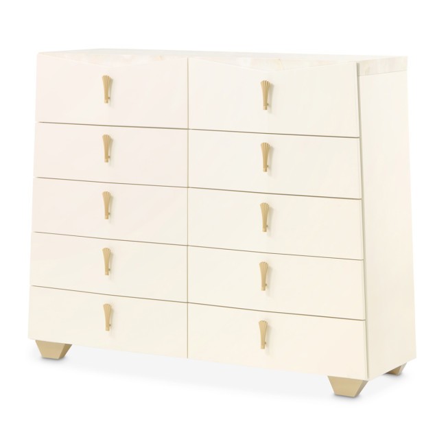 Fantosini Creamy Pearl 10 Drawer Mule Chest