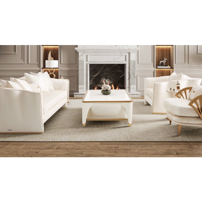 La Terrazza Creamy Pearl Occasional Table Set
