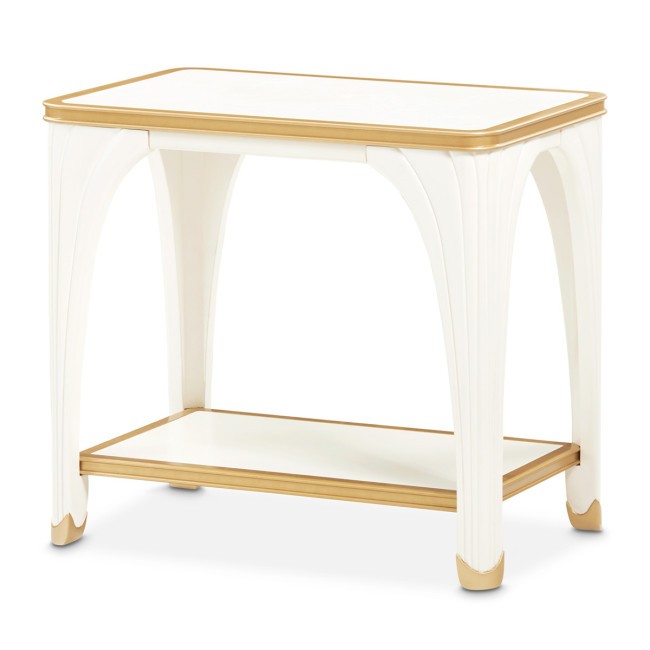 La Terrazza Creamy Pearl End Table