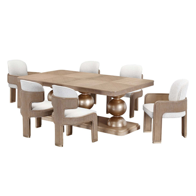 West Kensington Sea Salt Caramel Rectangular Dining Room Set
