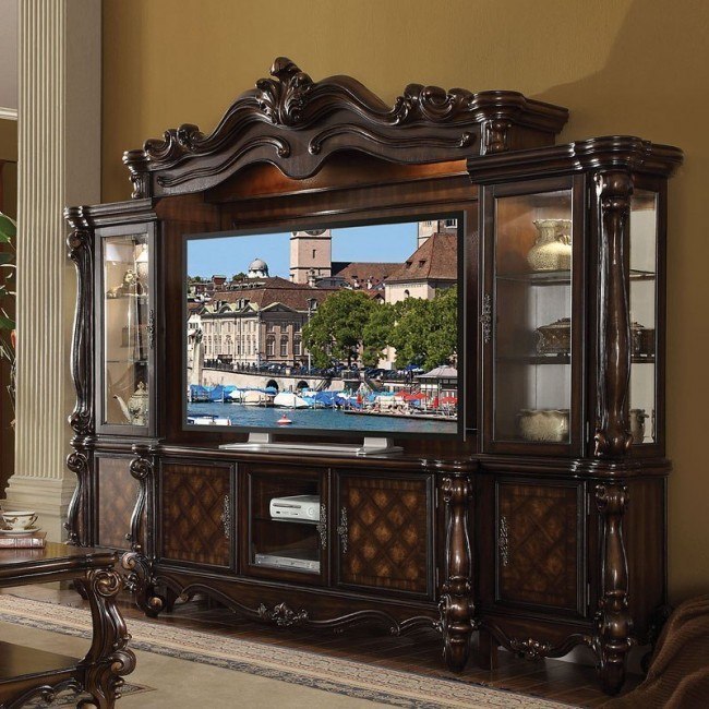 Cherry entertainment center discount