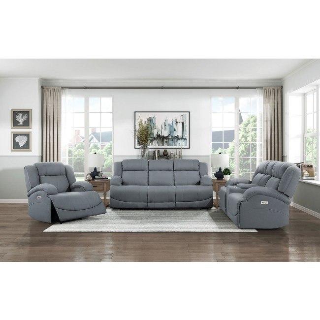 Blue reclining on sale living room sets