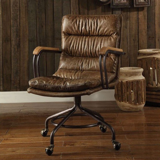 Harith Executive Office Chair Vintage Whiskey Acme Furniture