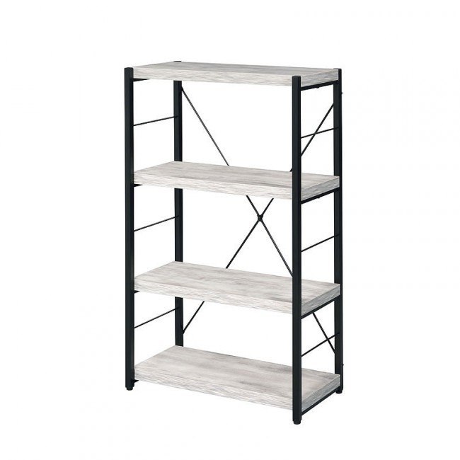 Jurgen Bookshelf (Antique White/ Black)
