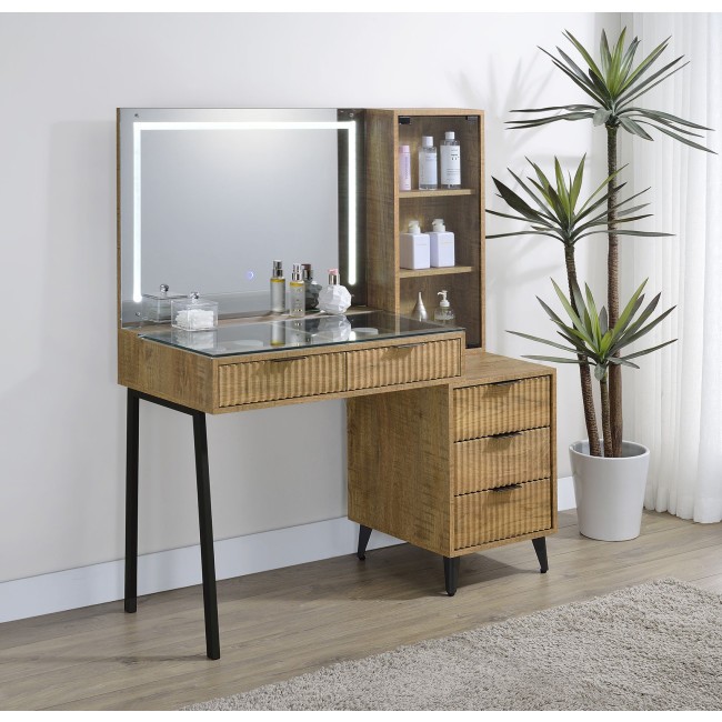 Souza Mango Makeup Vanity w/ LED Mirror