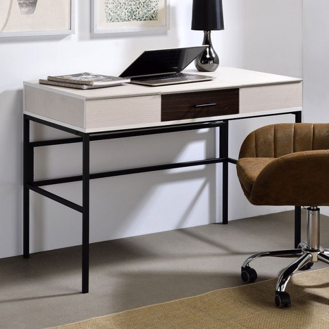 Verster Writing Desk (Natural/ Black)