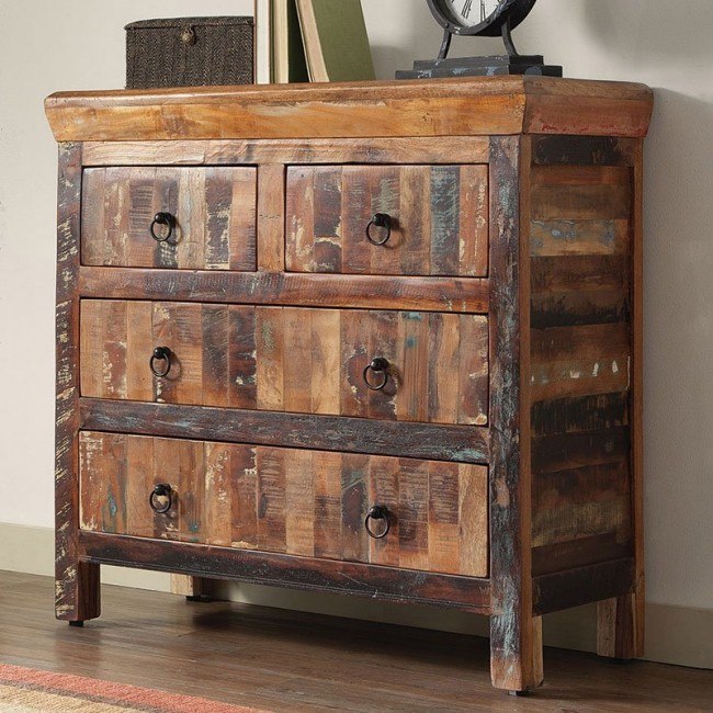 Rustic accent shop cabinet