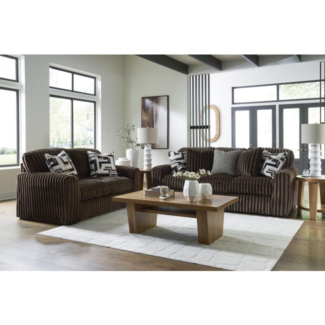 Midnight-Madness Chocolate Living Room Set