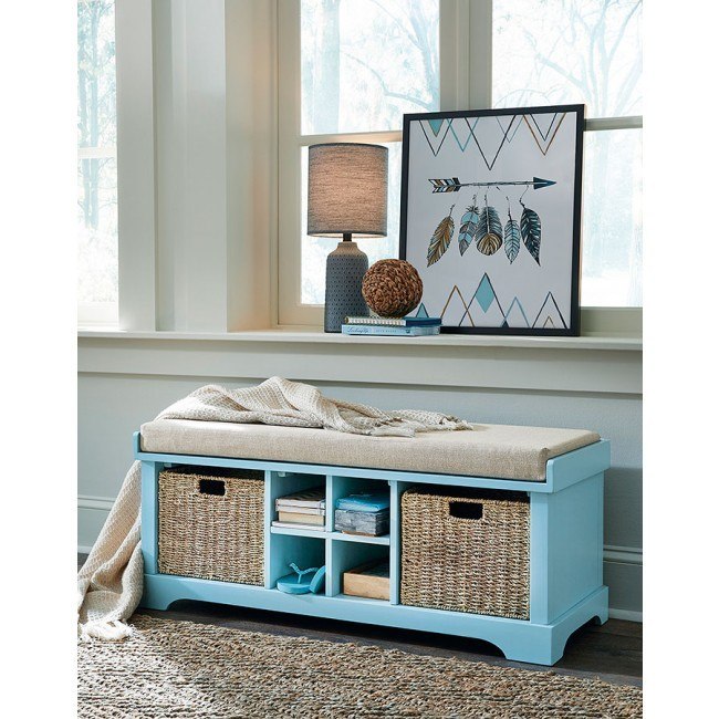 Dowdy Storage Bench Teal