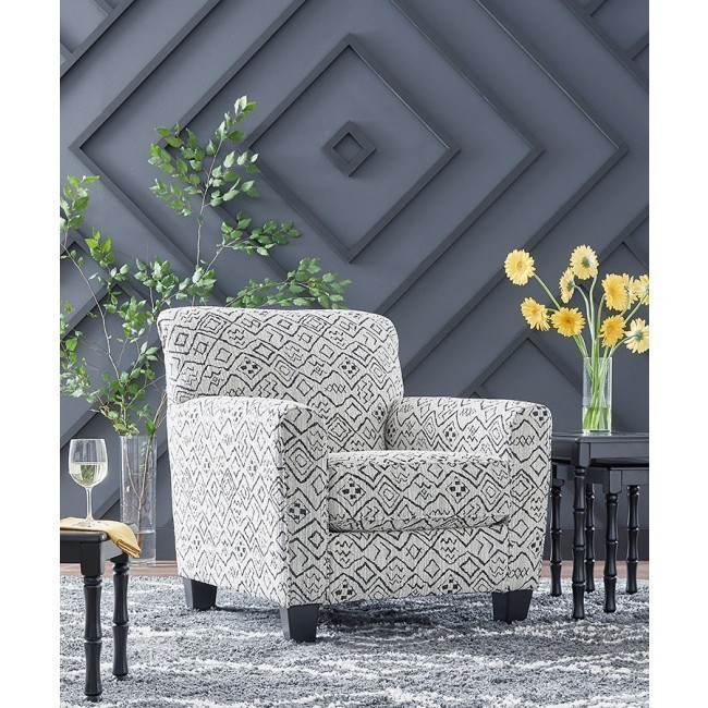 Black and store cream chair