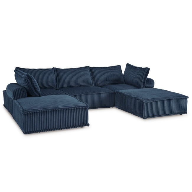 Bales Navy 5-Piece Modular Sectional